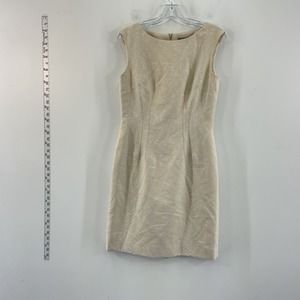 Tahari Beige Sheath Midi Dress - Women's Size 4